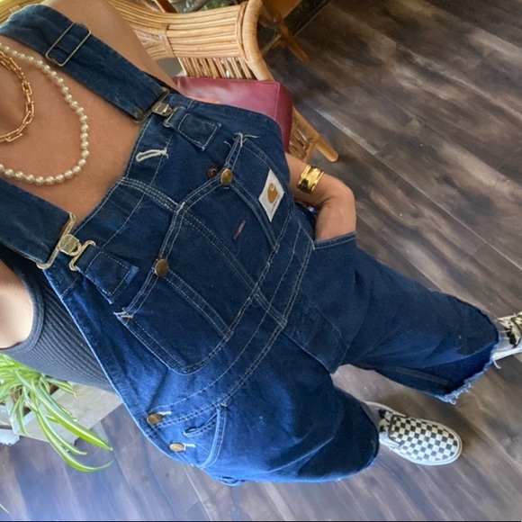 Carhartt Denim - Carhartt Dark Blue Denim Women's Overalls